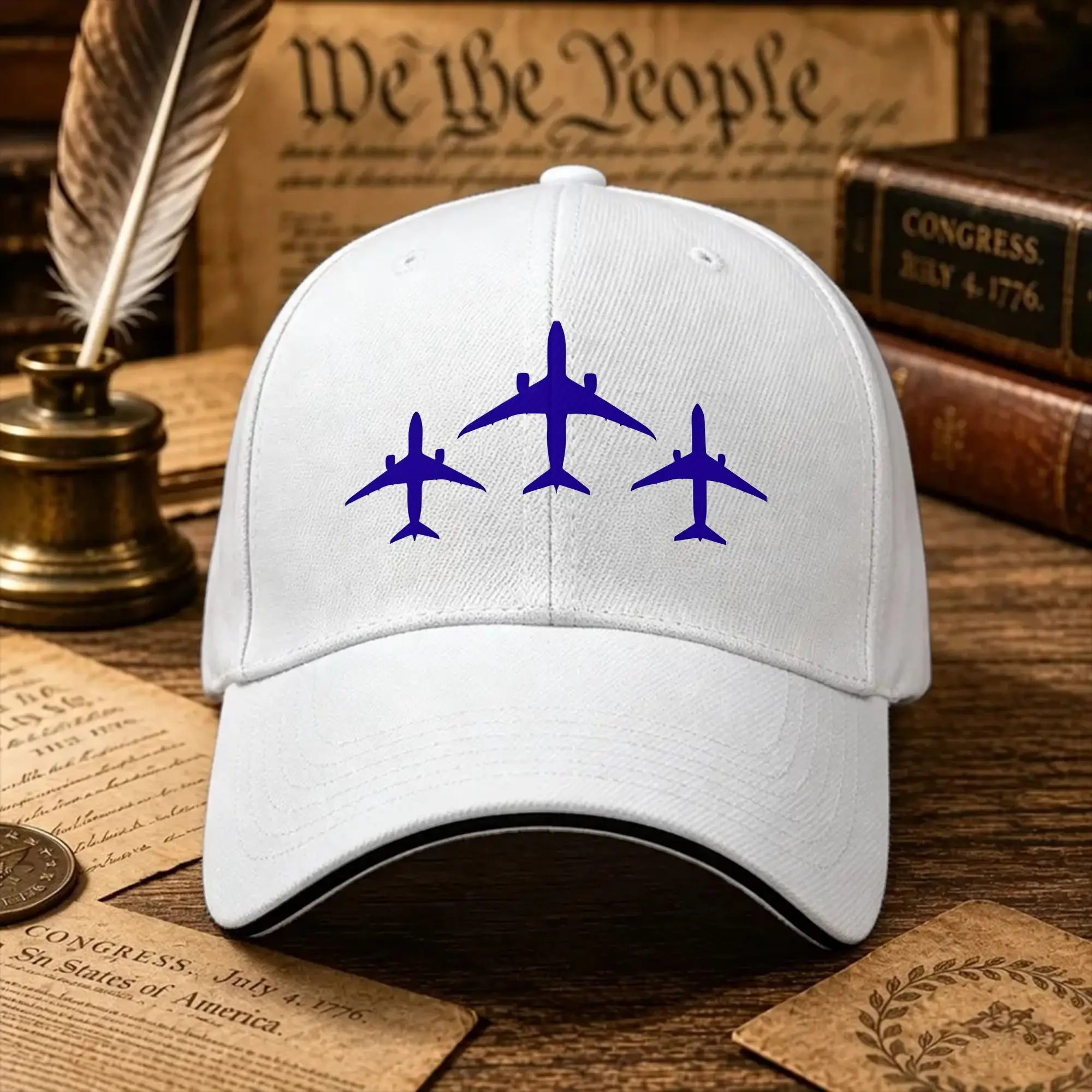 BOEINGS   777 DRAWING Baseball Cap Female Male Trucker Hat Hot Sale Print Hunting Camping Baseball Caps Birthday Present