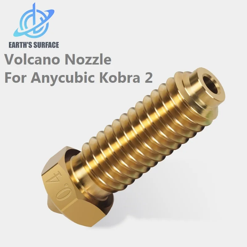 DB-3D Printer Parts Kobra 2 Volcano Nozzle 0.4 Brass Nozzles High Flow High Precision 1.75mm Filament For Kobra 2 3D Printer