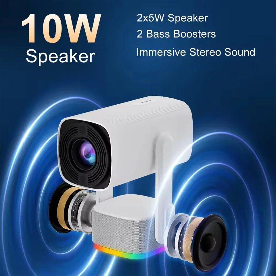 Proyector inteligente 4K K2 Android11, batería integrada, batería de larga duración, Altavoz Bluetooth, WIFI, enfoque automático, proyector Keystone para exteriores