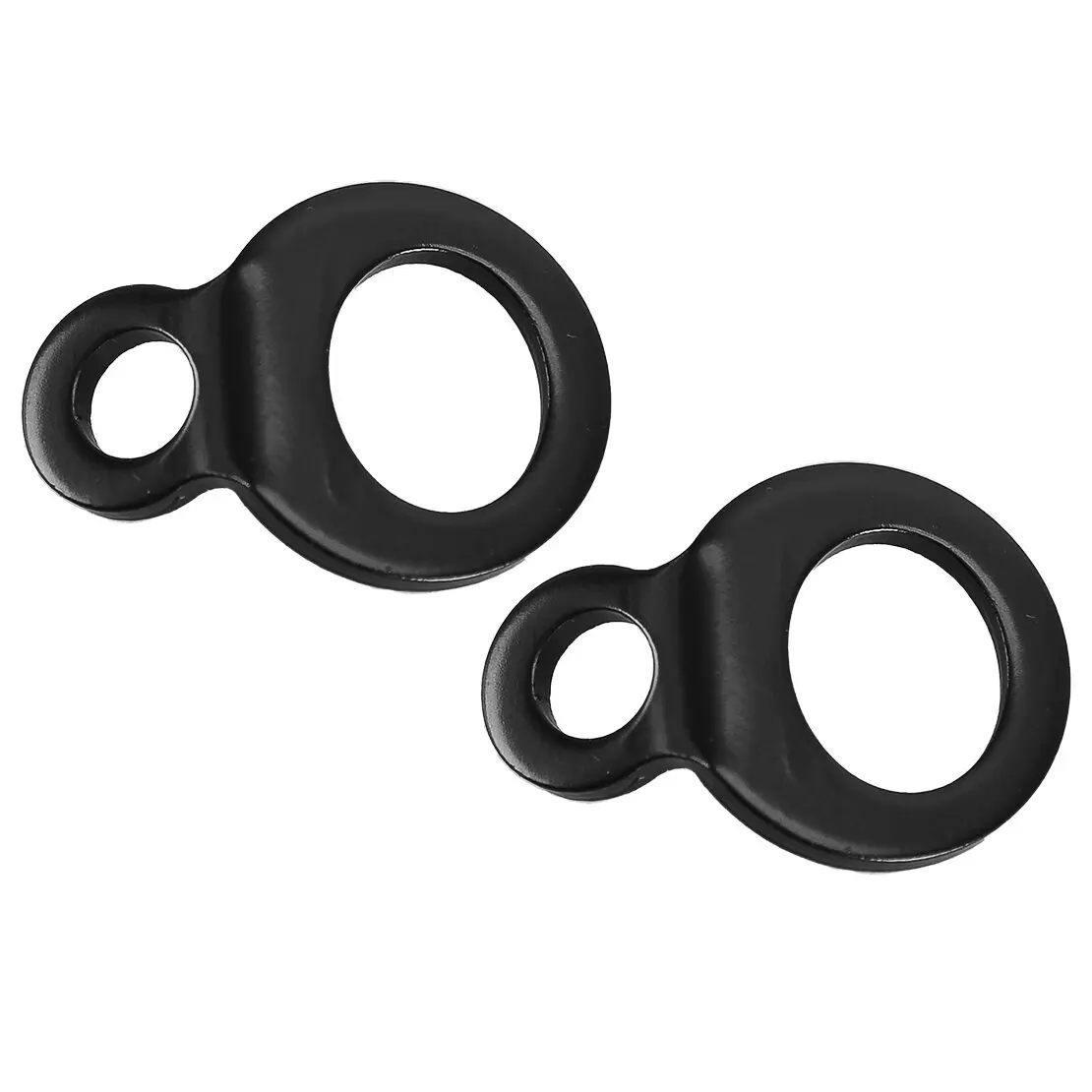 2Pcs Universal Tie Down Strap Ring Point Anchor Hook for Motorcycle Dirt Bike ATV UTV Black