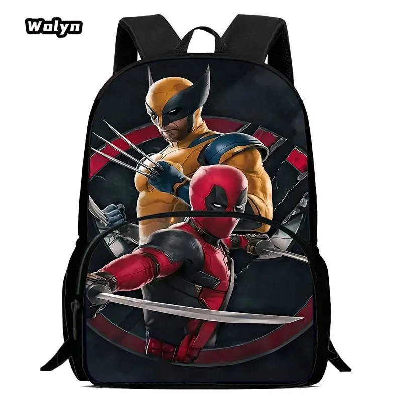 Anime D-Dead-P-Pool School Backpack ,Cartoon School Bags for Boys Girls ,Light Weight Kids Backpack for 4-8Years Old, Best Gift