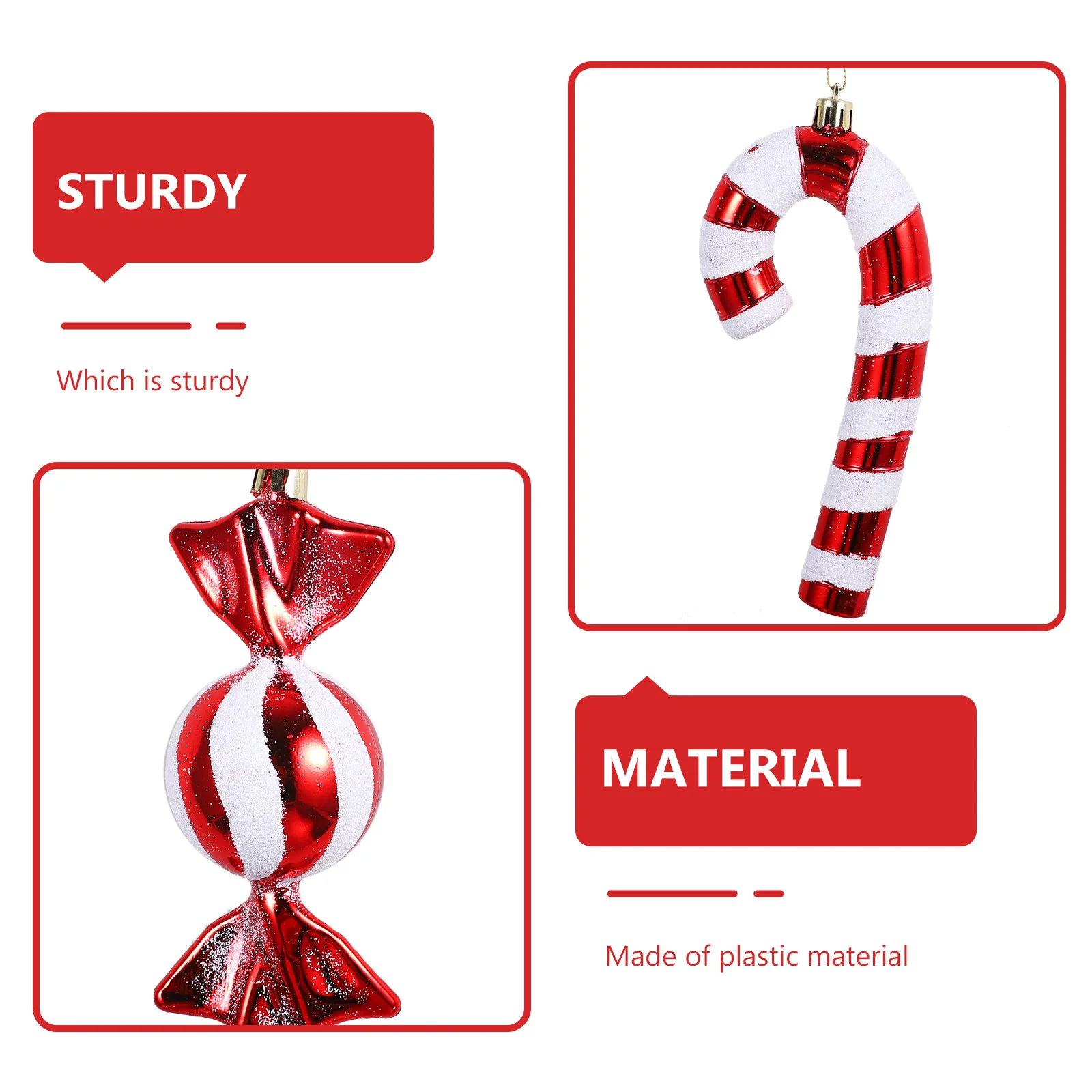 

4Pcs Xmas Tree Hanging Decor Adorable Christmas Pendants for Holiday Party Home Decoration Festive Christmas Tree Hanging