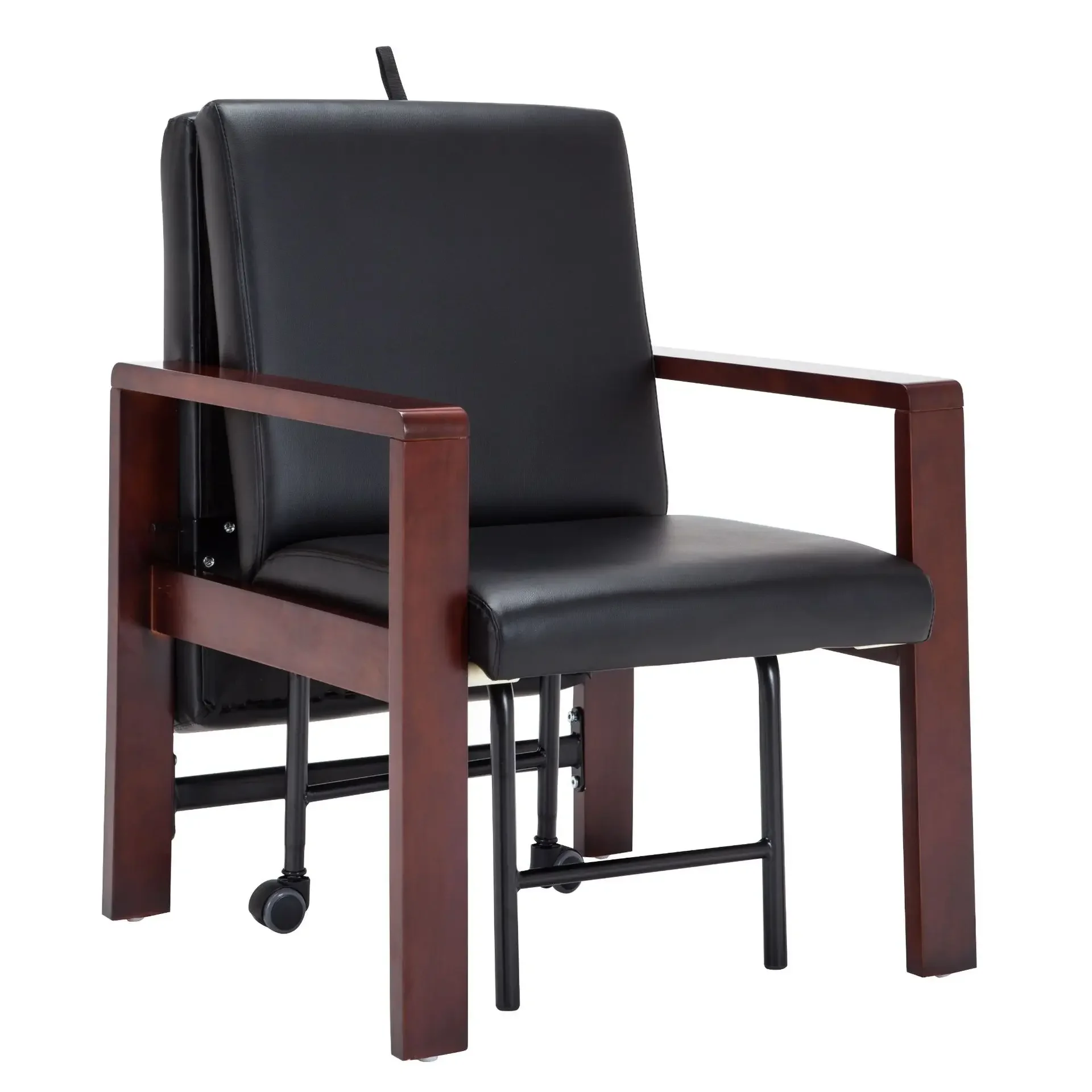 

Solid wood, armrests, folding bed, foldable, lying flat, office, dual-use, escort