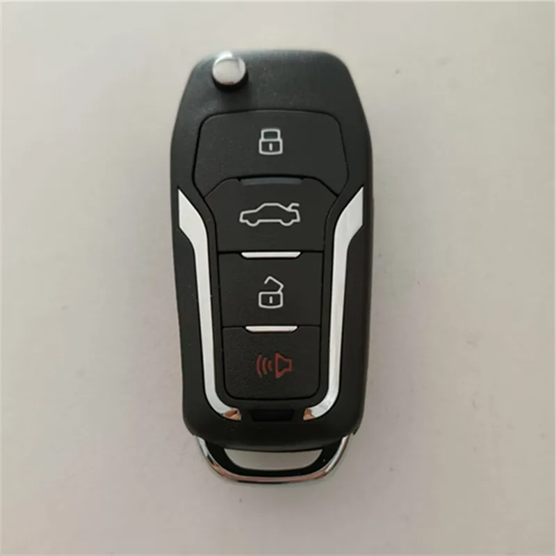 

3PCS Replacement Remote Case For Ford TY KD A12 NA12 VVDI 4 Buton Flip Folding Remote key shell