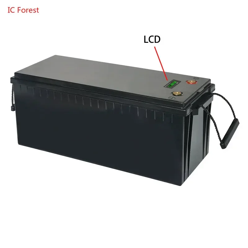 Lifepo4 Battery Storage Box Solar Yachts Battery 12V 24V 90/105/150Ah 160Ah 180Ah 200Ah 280Ah Battery Waterproof Plastic Case