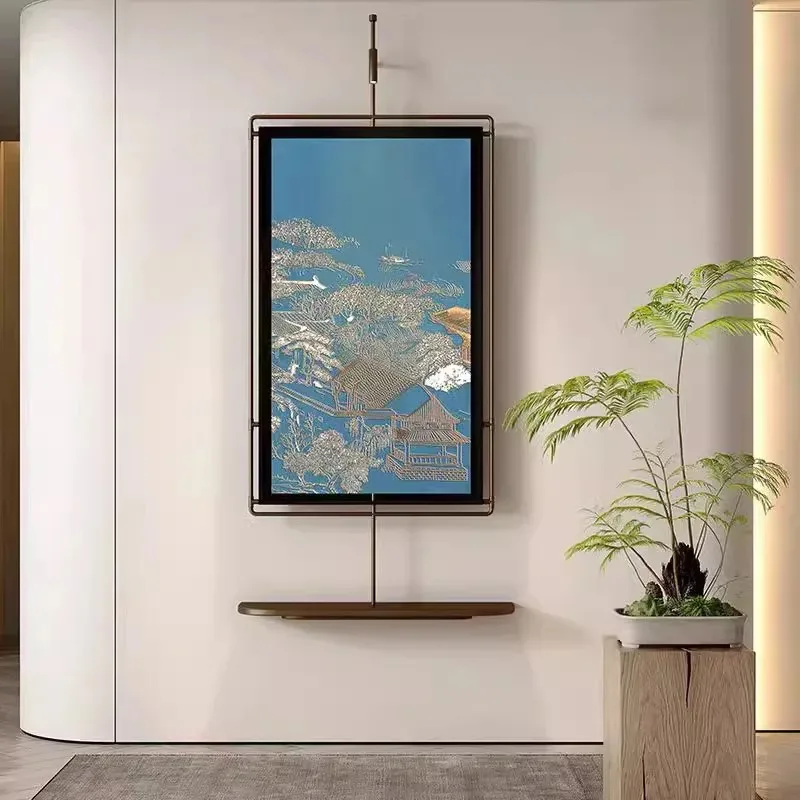 

Medieval style light painting corridor aisle hanging paintings restaurant decorations light high sense entry door is