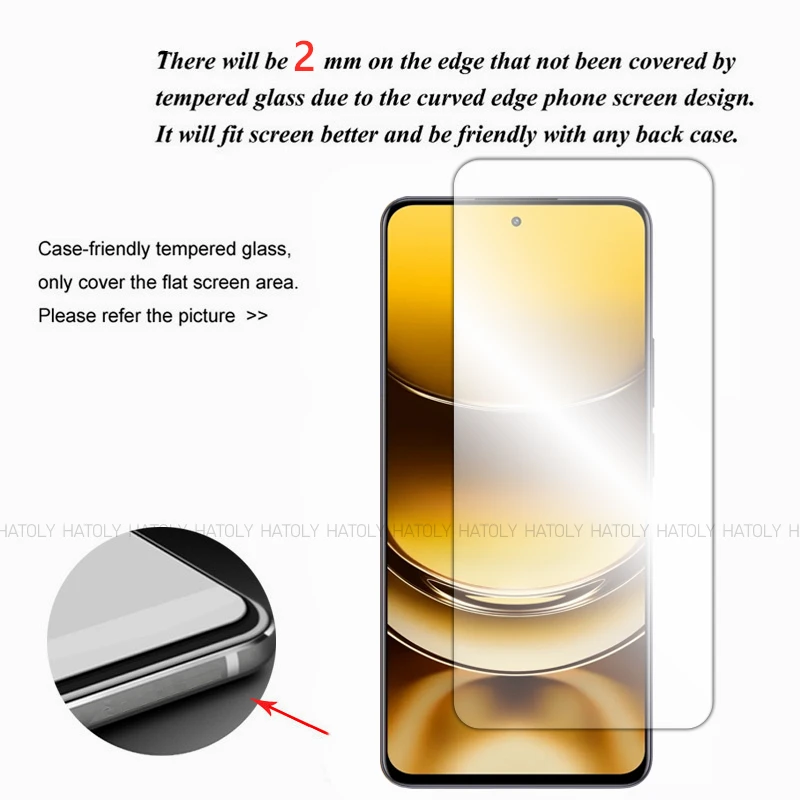 2/4PCS Screen Protector For Realme Narzo 70 Turbo Tempered Glass Realme Narzo 70 Turbo Phone Glass Film Realme Narzo 70 Turbo