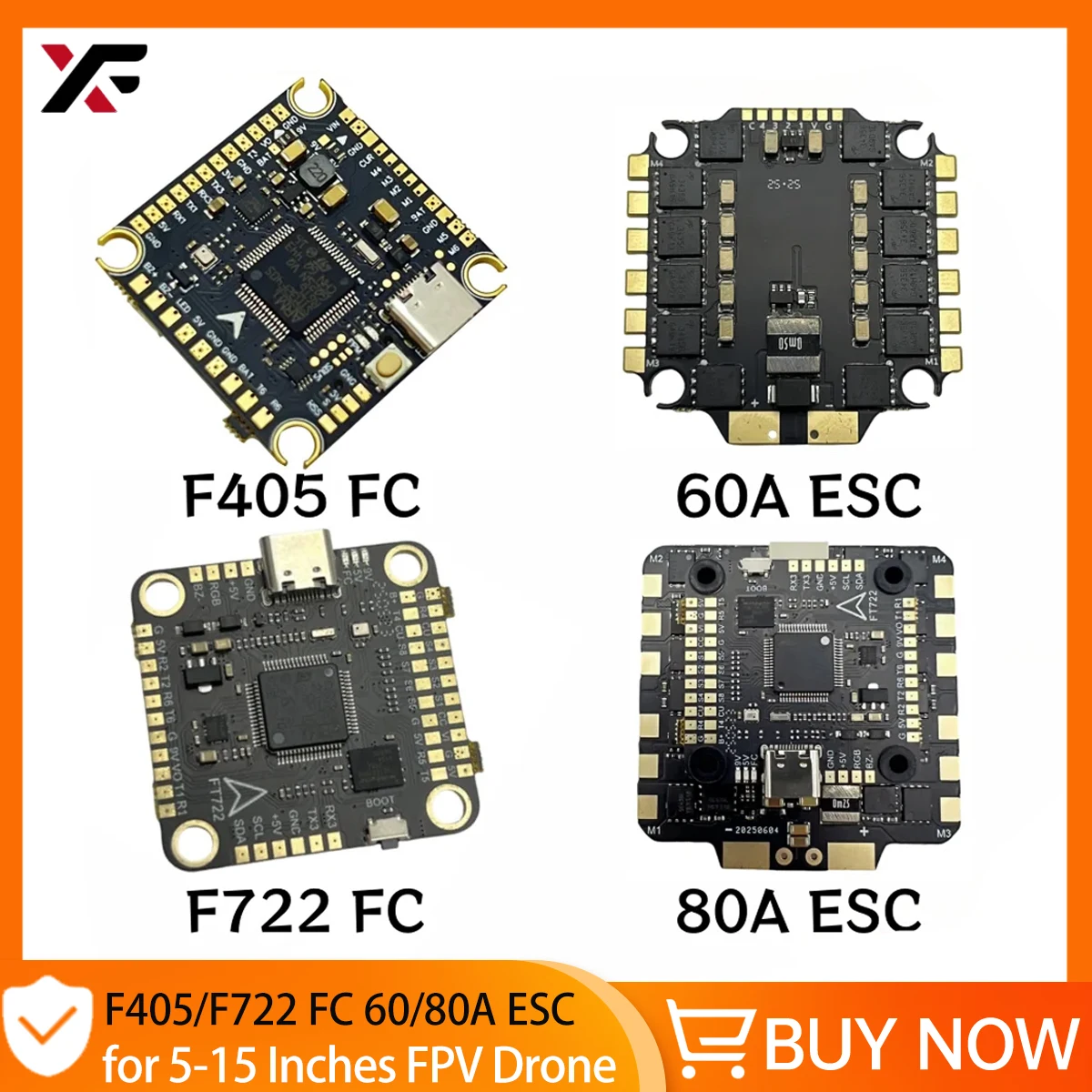 

Контроллер полета XFlight Hobby F405 F722 ESC Stack F4 F7 V3 + 60A 80A 4in1 BLheli_S Betaflight OSD 32Bit для гоночного дрона FPV
