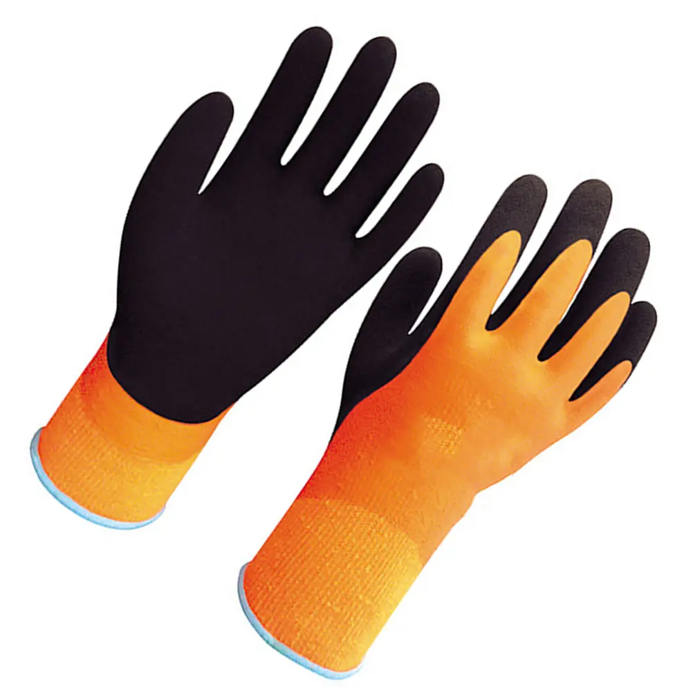 

1 Pair Cold-Proof Warm Gloves Waterproof Anti-Cold Work Gloves Winter Gardening High-End Rubber Durable Light Portable