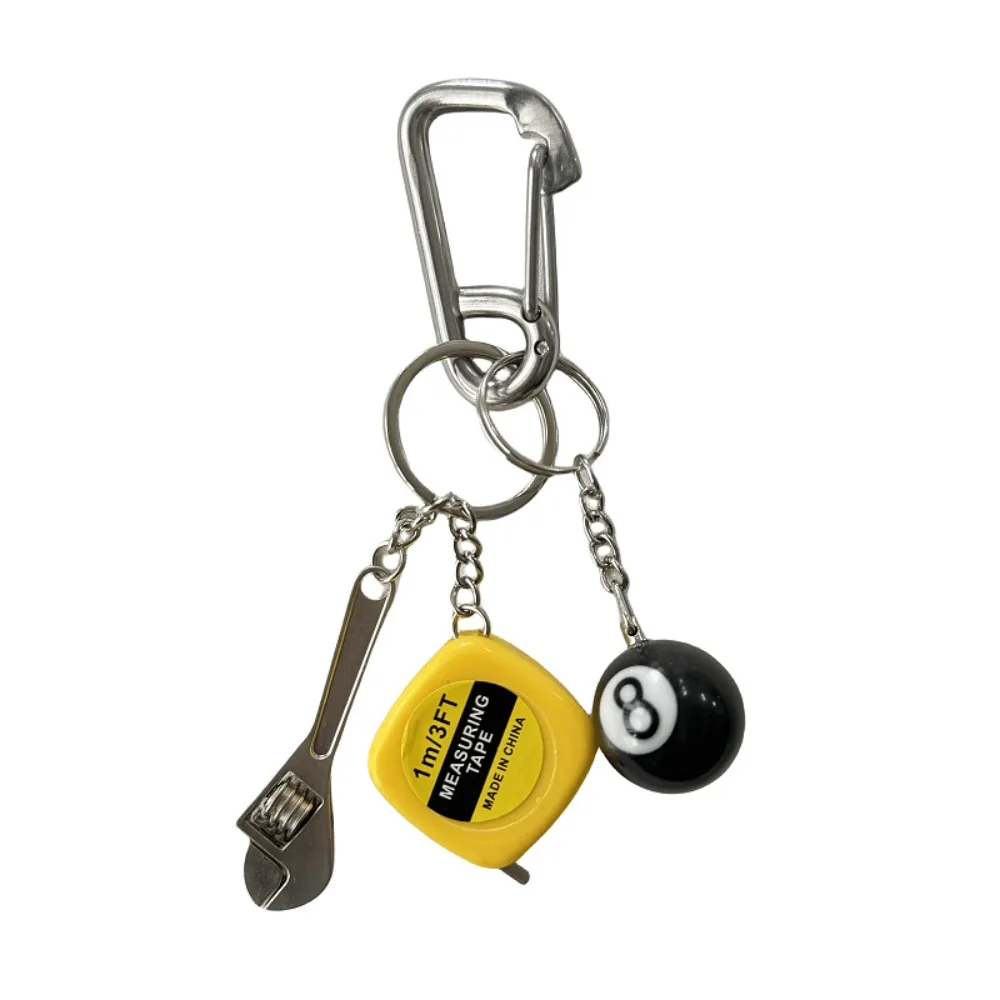 

Retro Versatile Wrench Keychain Durable Unique Tape Measure Keychain Trendy Niche Waist Bag Hanging Accessories Gift