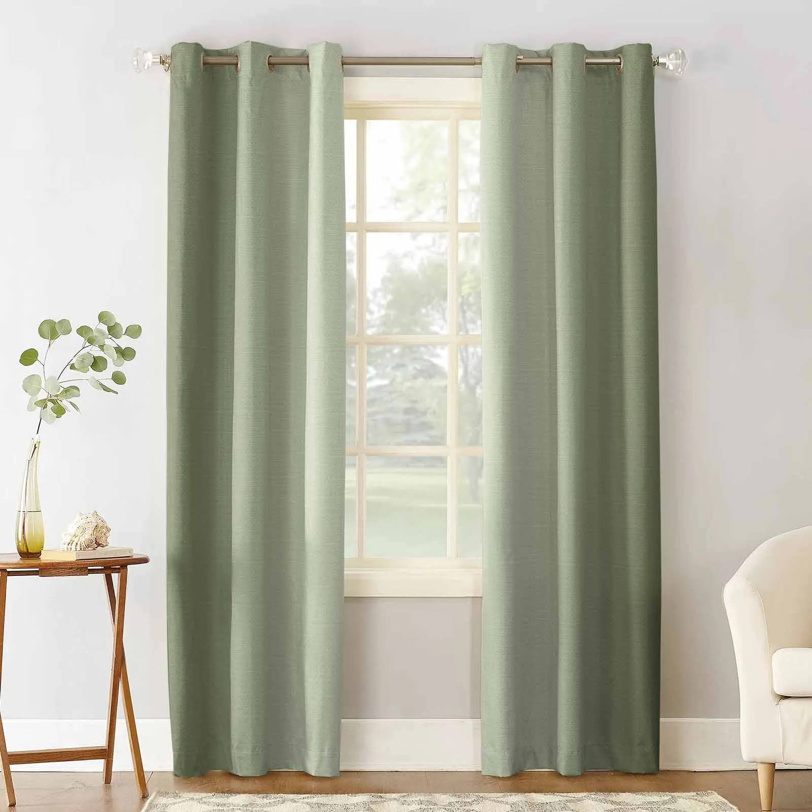 Sage Green Gradient Blackout Curtains For Living Room Bedroom Window Treatment Drapes Home Decor