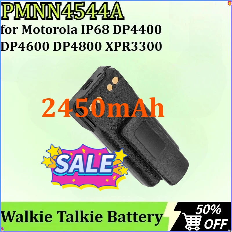 

New PMNN4544A Walkie Talkie Battery for Motorola IP68 DP4400 DP4800 XPR3300 DP4600 XPR7380 XPR7350 XPR3500 XPR7550 2450mAh