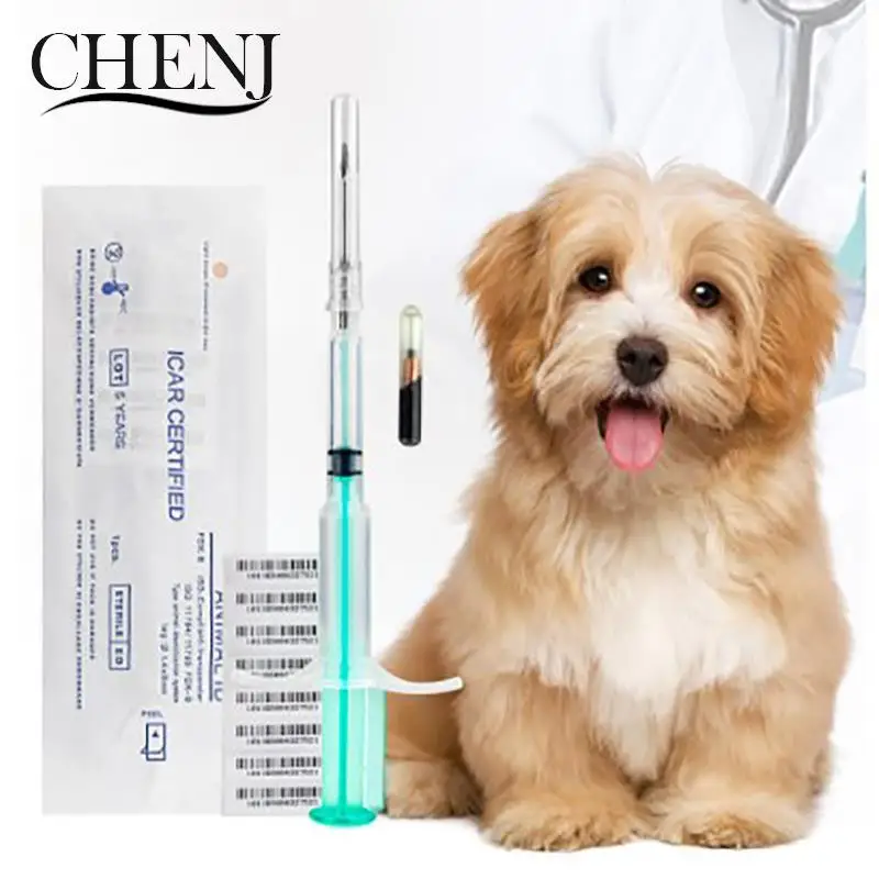 1.25*7mm/1.4*8mm/2.12*12mm Pet Animal Microchip Syringe Horse Dog Microchip Pet Chip Animal Chip Syringe For Dogs Cats Fish