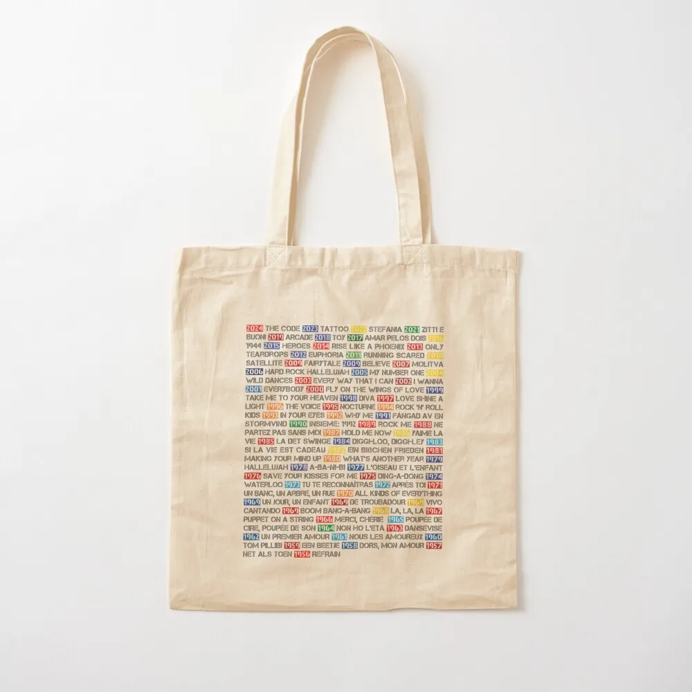 ESC Winning Songs [Complete] Tote Bag women bag tote bag men Handbags Fabric