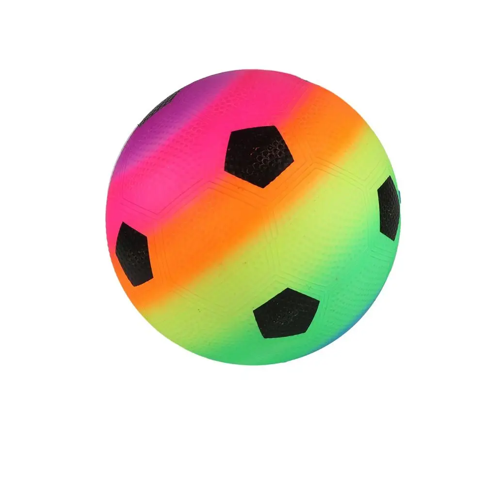 Enchimentos de borracha arco-íris bola de praia esportes jogos treinamento crianças bola de futebol vôlei jogos ao ar livre bolas elásticas ao ar livre