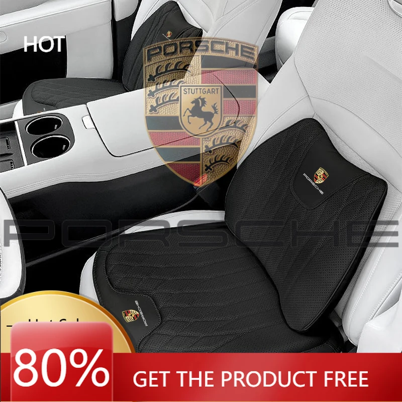 

For Porsche Cayenne Macan Panamera 918 911 Car Seat Cushion Support Waist Back Pillow Hip Pad For Porsche Panamera Taycan 911 71