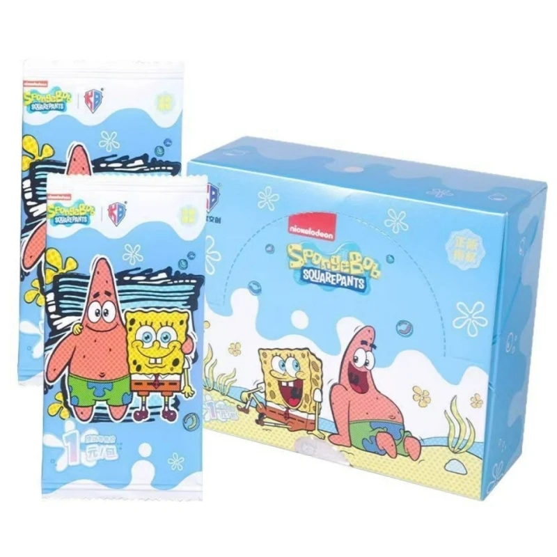 Carte de loisirs de Collection, Bob l'éponge, pantalons carrés, personnages d'anime classiques, tentacules Patrick Star, boîte originale, cadeau pour enfants