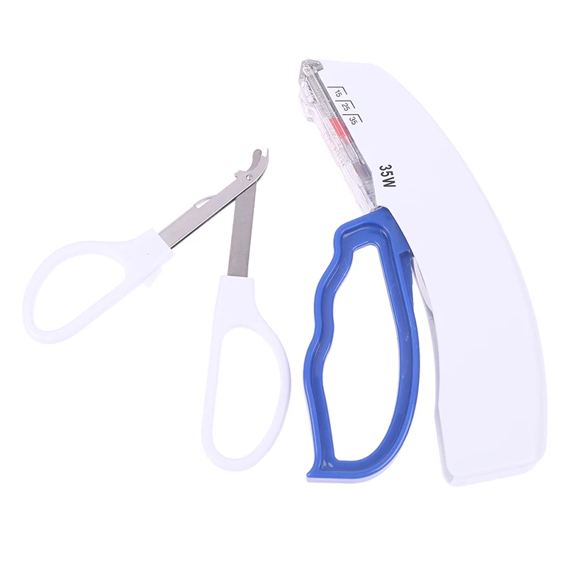 Grapadora médica desechable para la piel, dispositivo de práctica para estudiantes de cirugía, cortaúñas quirúrgico, grapadora de uñas, removedor de agujas, 35W