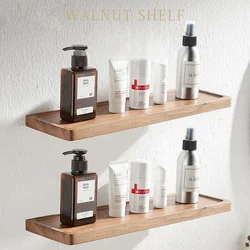 Bathroom Shelf, Wall Shelves for Bathroom/Living Room/Kitchen/Bedroom, Wood Shelves Set  Floating Shelve Storage Rack