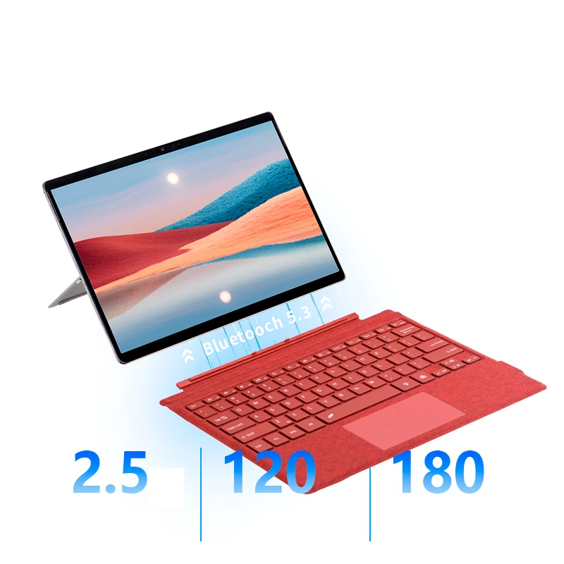 Trackpad Keyboard for Surface Pro3/4/5/6/7/7+ Wireless Magnetic Keyboard