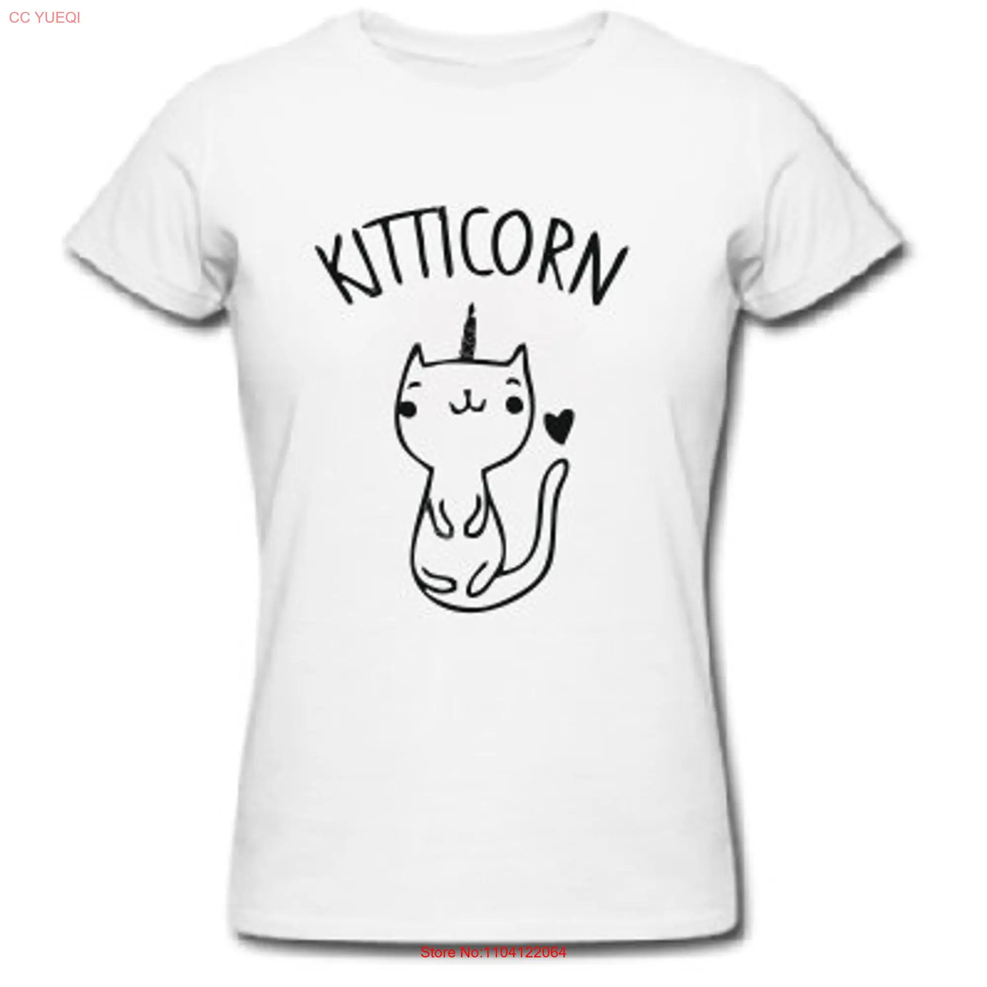 Kitticorn T shirt parody funny party woman men unicorn kittycorn gift cat lover cats adicted long or short sleeves