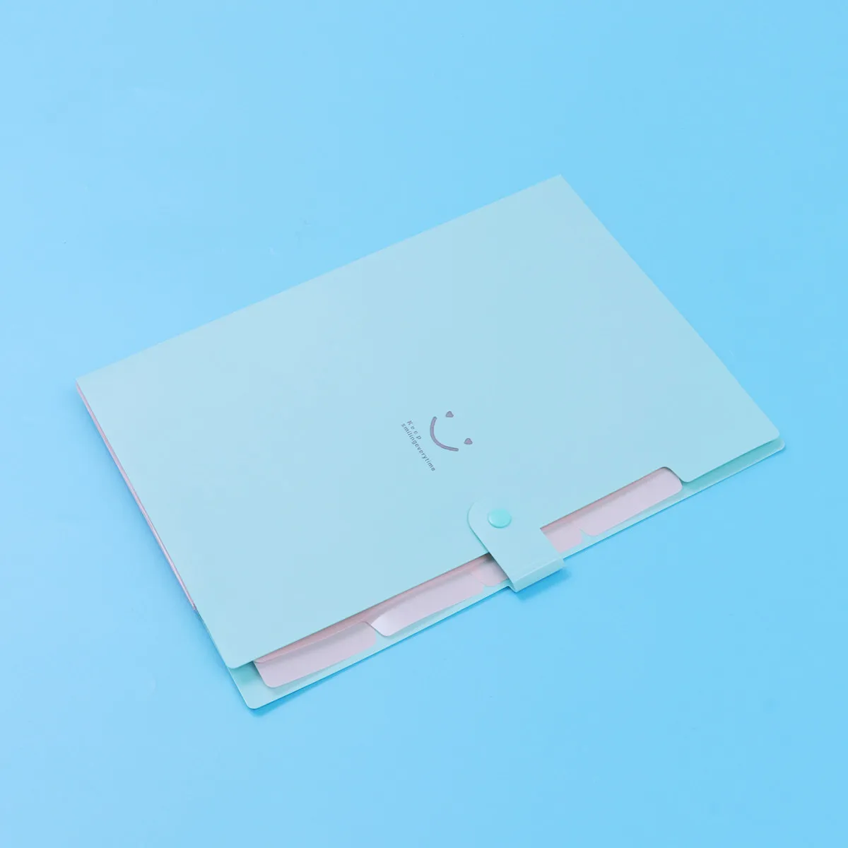 

Premium Plastic 5 Pocket Expanding File Folder A4 Size Snap Closure Accordion Organizer for Documents Papers Office School