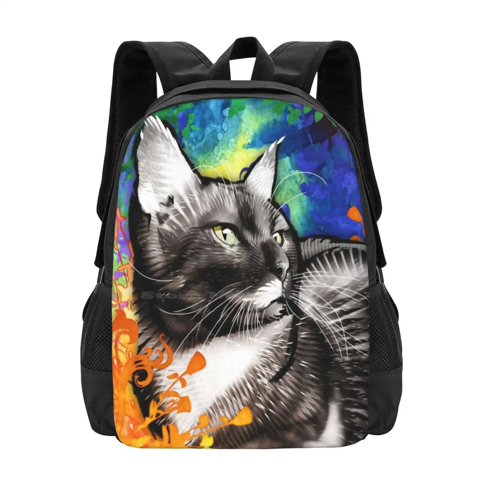 Pancho 3D Print Design Backpack Student Bag Eggsbff Mreggsthecat Jimiyo