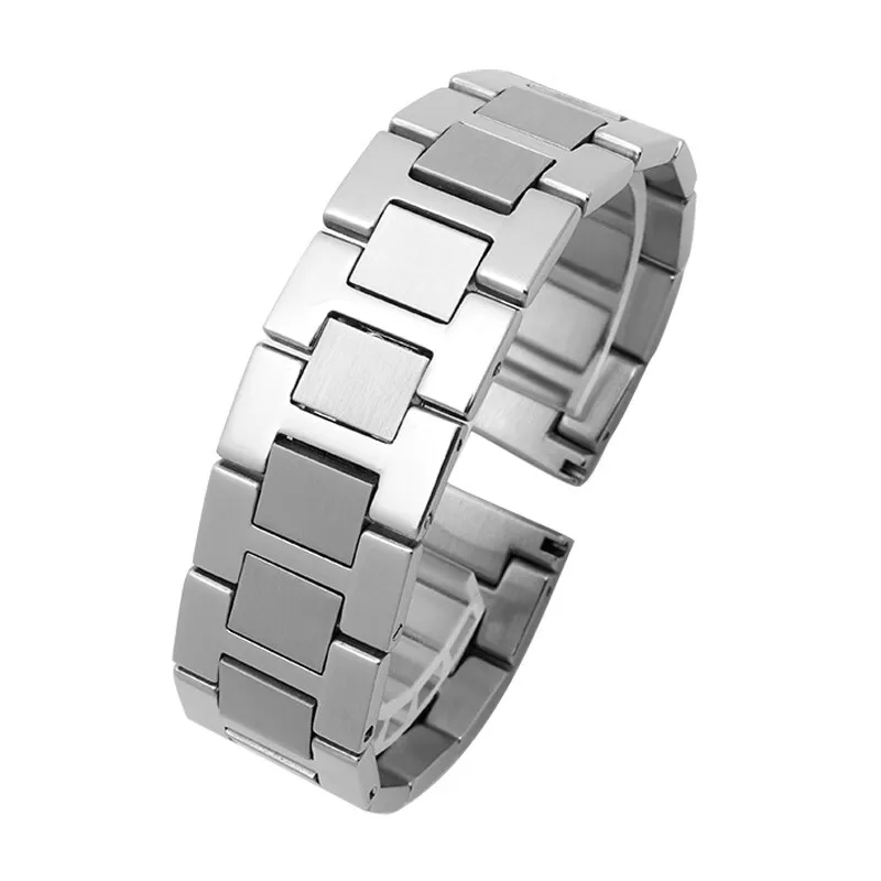 High quality stainless Steel bracelet for Car-tier TANK solo wristband  men and lady watchband 16mm 17.5mm 20mm 23mm silvery