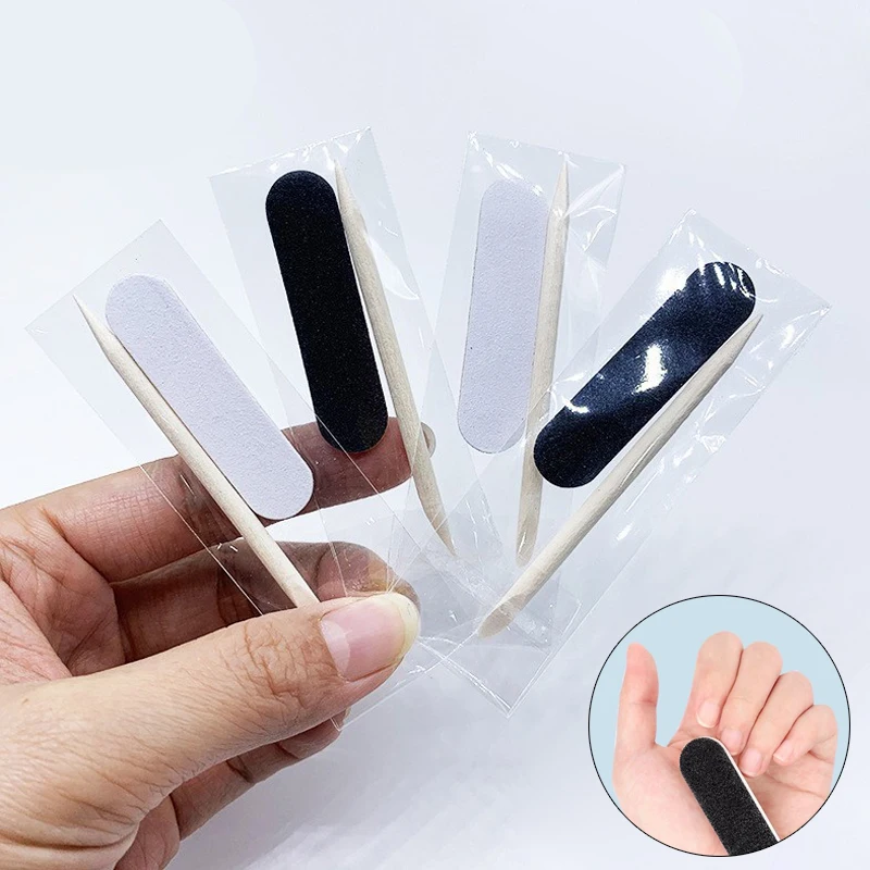 10/50pcs Disposable Mini Nail Cleaning Care Kit File Sticks Nail Art Tool Portable Filer Nail Accessories