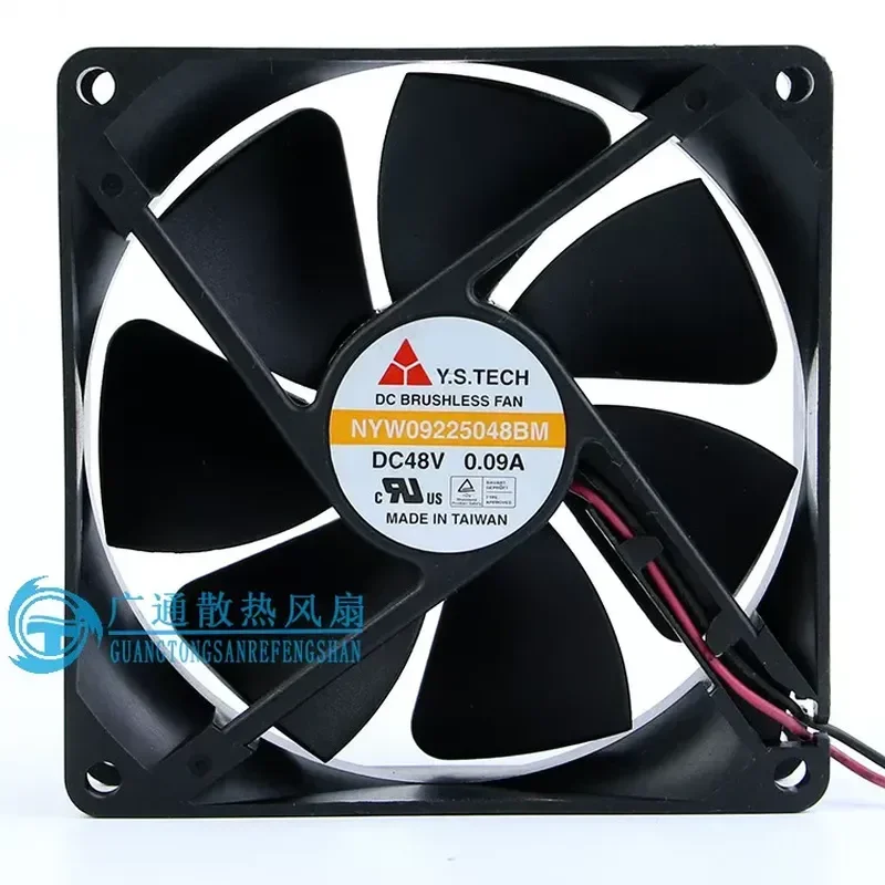for Y.S.TECH 9025 9cm 48V 0.09A NYW09225048BM Original Chassis Cooling Fan