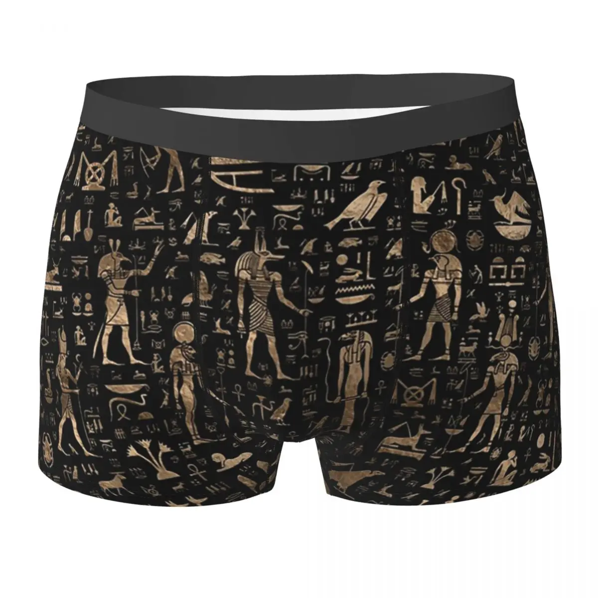 Boxer Underpants Shorts Egyptian Hieroglyphs And Deities Panties Men Comfortable Underwear for Homme Man Boyfriend Gift