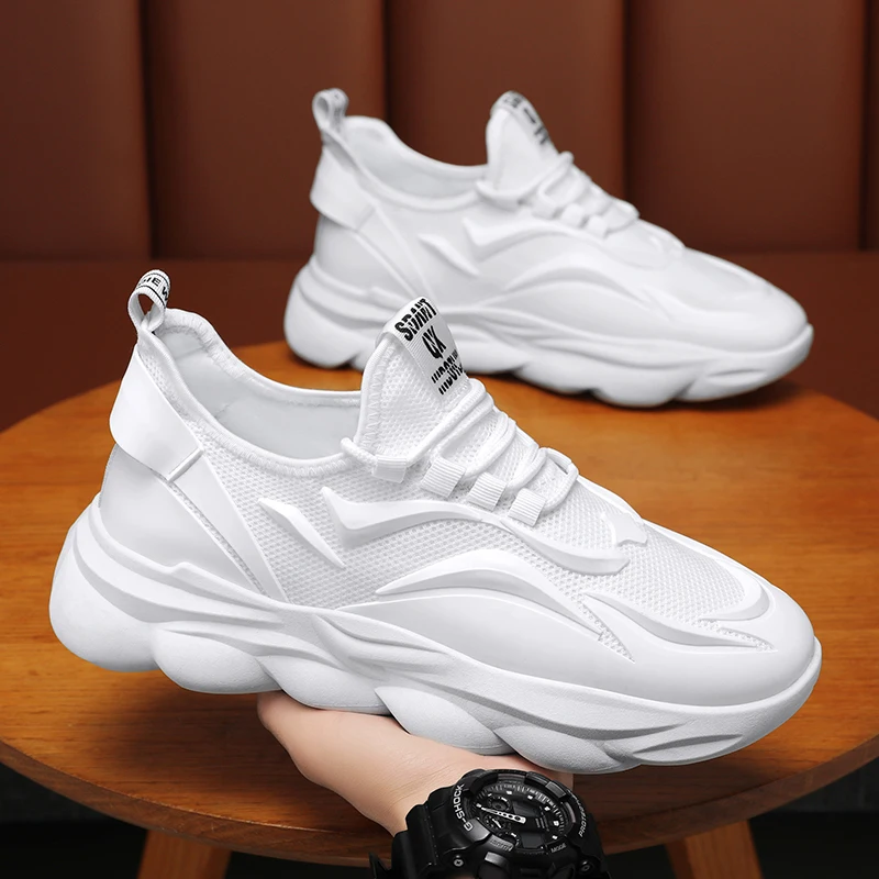 

2025 Men's Sneakers Breathable Mens Casual Shoes Non-Slip Man Loafers Tennis Shoes Masculino Walking Lightweight Male Sneakers