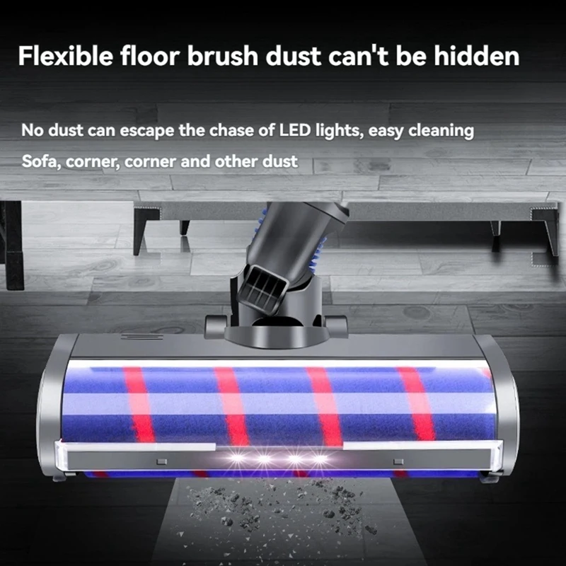 AB43 Для-Dyson-V15-V11-V10-V8-V7-Пылесосы-Насадка-Мягкая роликовая щетка-Замена-С пыль-Светильник-Для гардероба-Сылесос