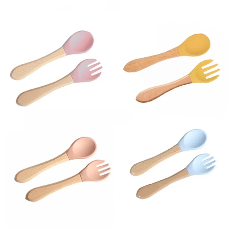 Hot Sale Free Environmentally Friendly Color Tableware Children's Catering Silicone Tableware Set Cute Kitchen Supplies