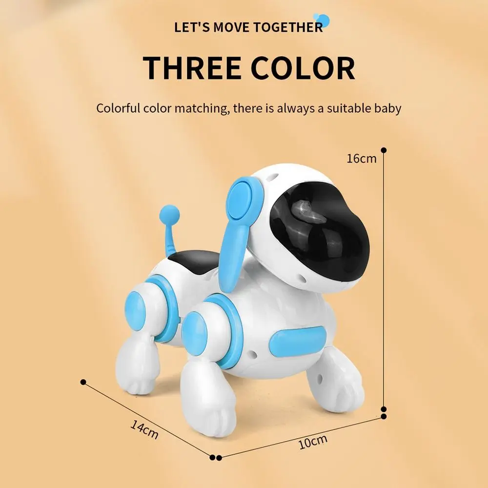 2024年 電子歩行犬のおもちゃ ライトと音楽付き インタラクティブスマートインタラクティブロボット犬 シミュレーションクロール犬のおもちゃ
