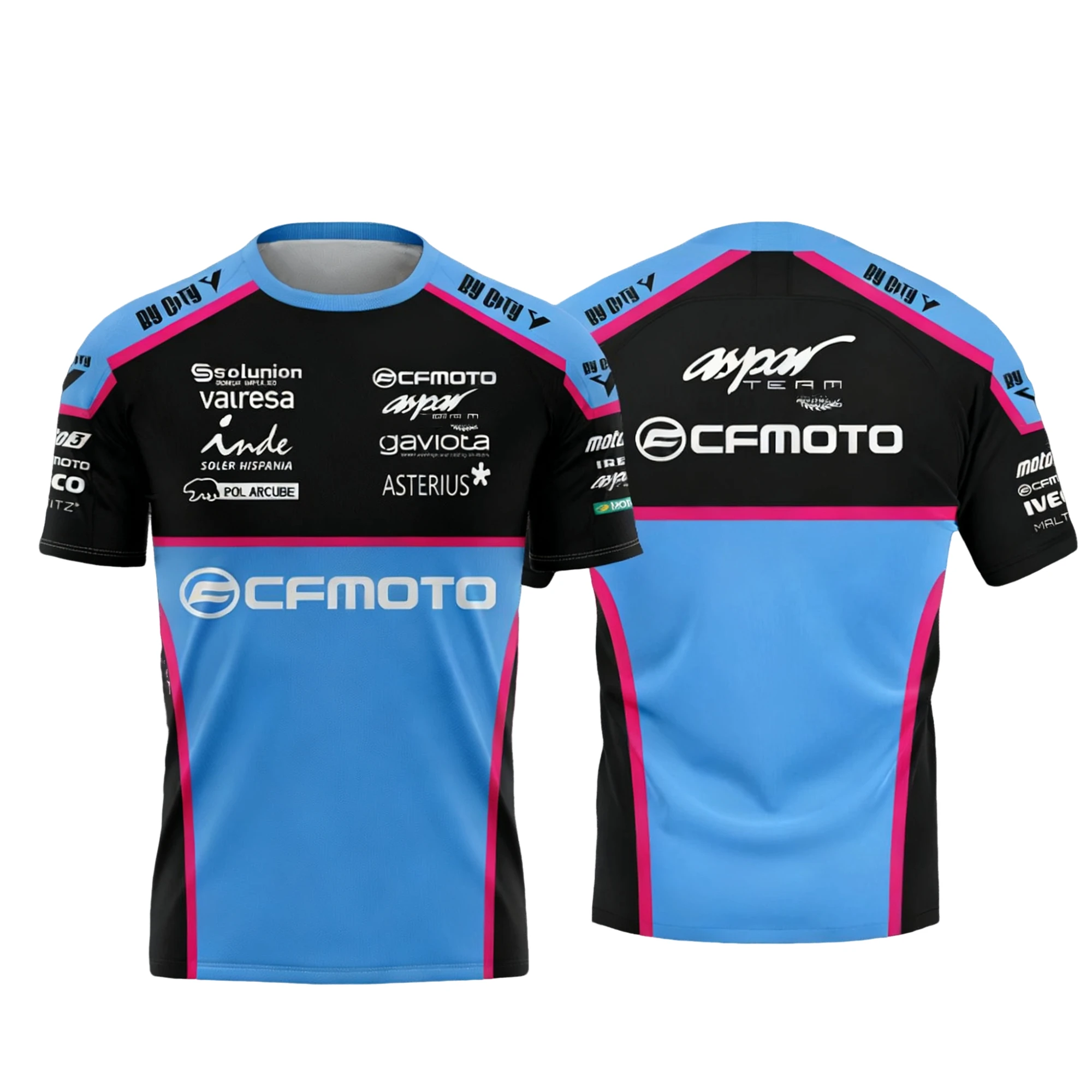 

CFMOTO Aspar Racing Team T-shirt Men Women Motorcycle Sport Short Sleeve Comfortable Casual Fashion Daily Wear Top for Men Women