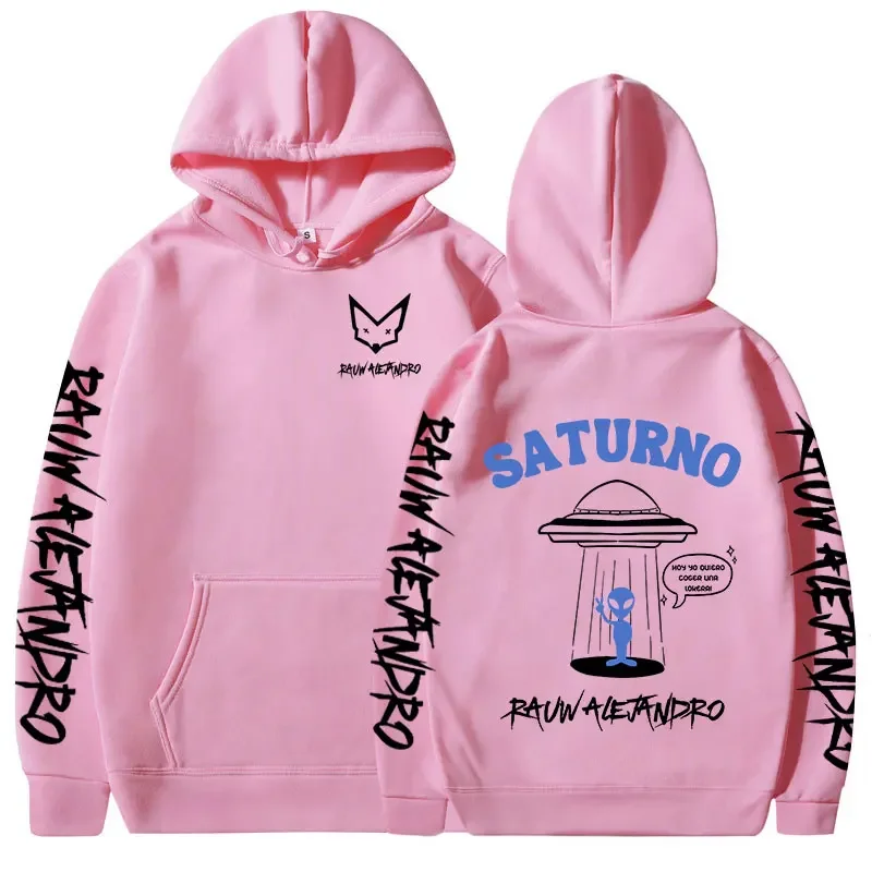 Rauw Alejandro Saturno World Tour Concert Hoodies Men Women Clothing Harajuku Pullovers Fashion Hip Hop Long Sleeve Sweatshirts