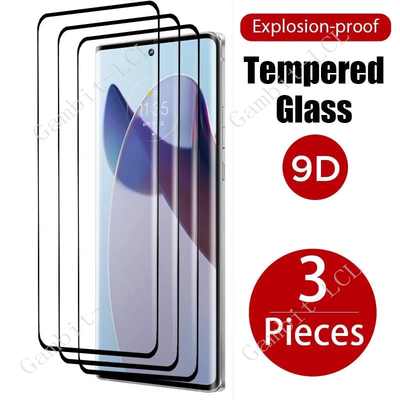 

3PCS 9H 3D Curved Tempered Glass For Motorola Edge 30 Ultra ON Edge30Ultra Moto X30 Pro X30Pro 6.67" Screen Protector Cover Film