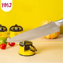 Cute Appearance Suction Cup Single Slot Scissor Sharpener: Small, Tungsten Steel Fast Sharpening Stone Outdoor Portable