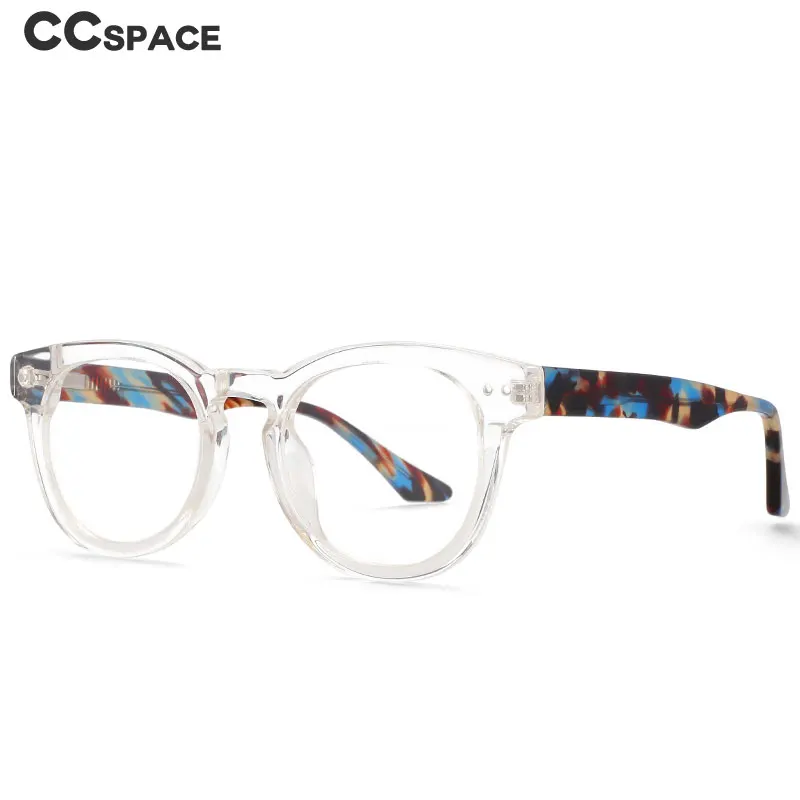 55215 vintage acetato redondo óculos ópticos quadros moda feminina óculos de computador boa qualidade óculos de prescrição