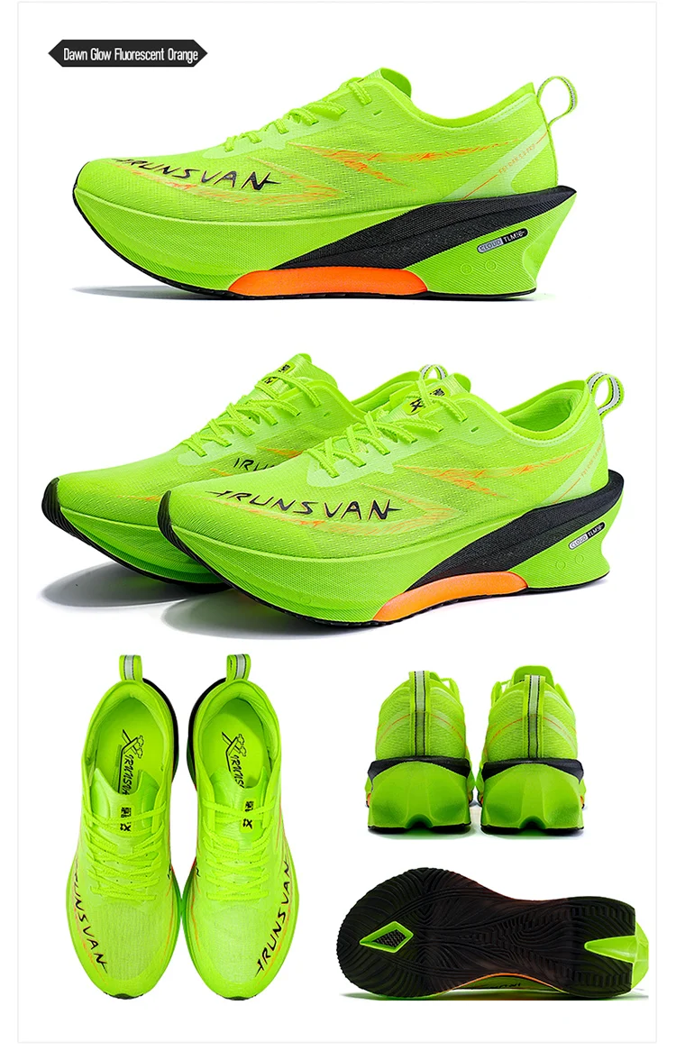 IRUNSVAN Carbonplatten-Laufschuhe mit stabiler Dämpfung eignen sich für Trainingstests und Marathon-Sportschuhe, Unisex 125 – Detail 36
