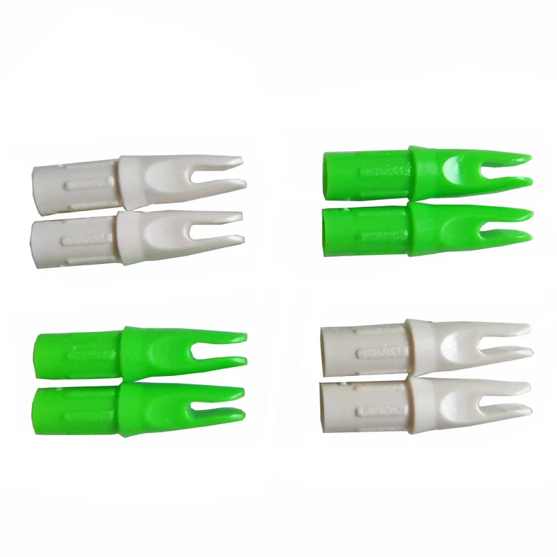 20/30/50pcs Arrow Nocks White Green Archery Plastic Nock For ID7.6mm OD 8.8mm Shafts Bow Arrow Hunting Shooting Accessories