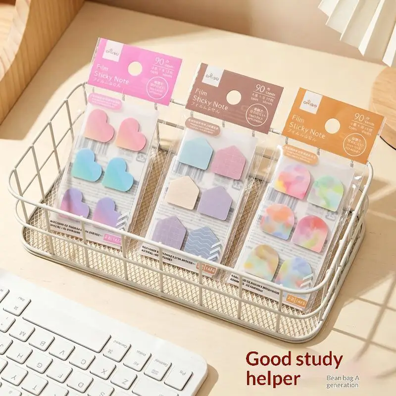 New 90Sheets Stationery Bookmark Planner Stickers Self Adhesive Loose-leaf Memo Pad Page Markers Paper Flags Tabs Stickers