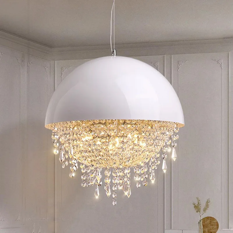 

SANDYHA элегантная светодиодная хрустальная люстра, уникальный подвесной светильник для столовой, гостиной, спальни, виллы, современный домашний декор, стильный