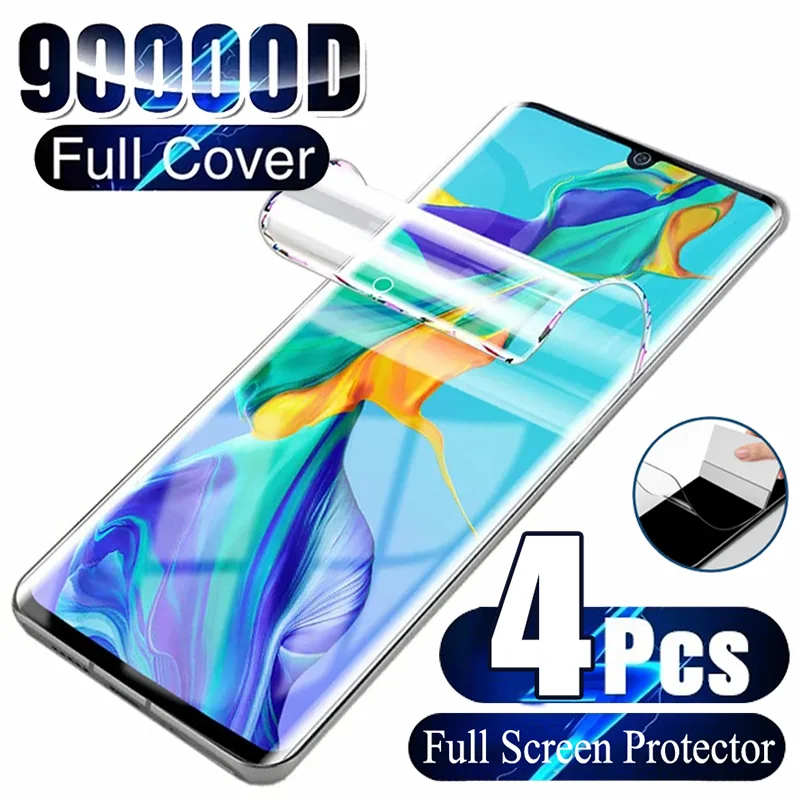 4PCS Hydrogel Film Screen Protector For Samsung Galaxy S10 S21 S9 S22 S23 S20 Ultra Plus FE Note 20 8 9 10 Screen Protector Film