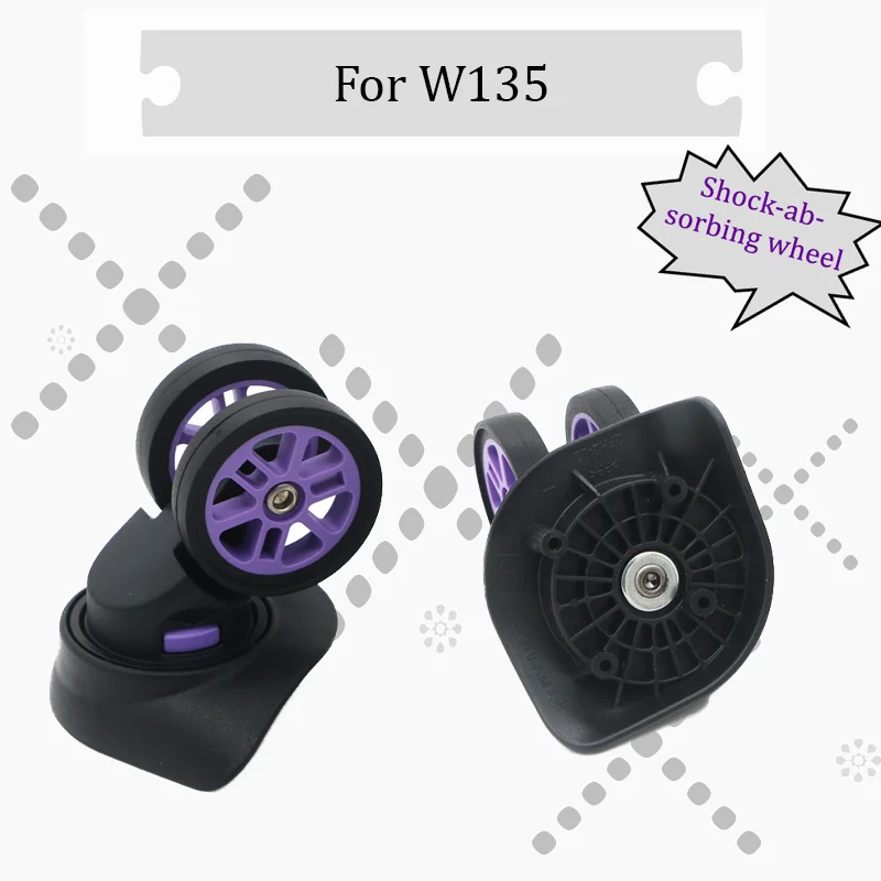 

FOR W135 Luggage Case Heavy-Duty Replacement Kit — Universal Repair Set with Silent Wheels + Fitting Accessories