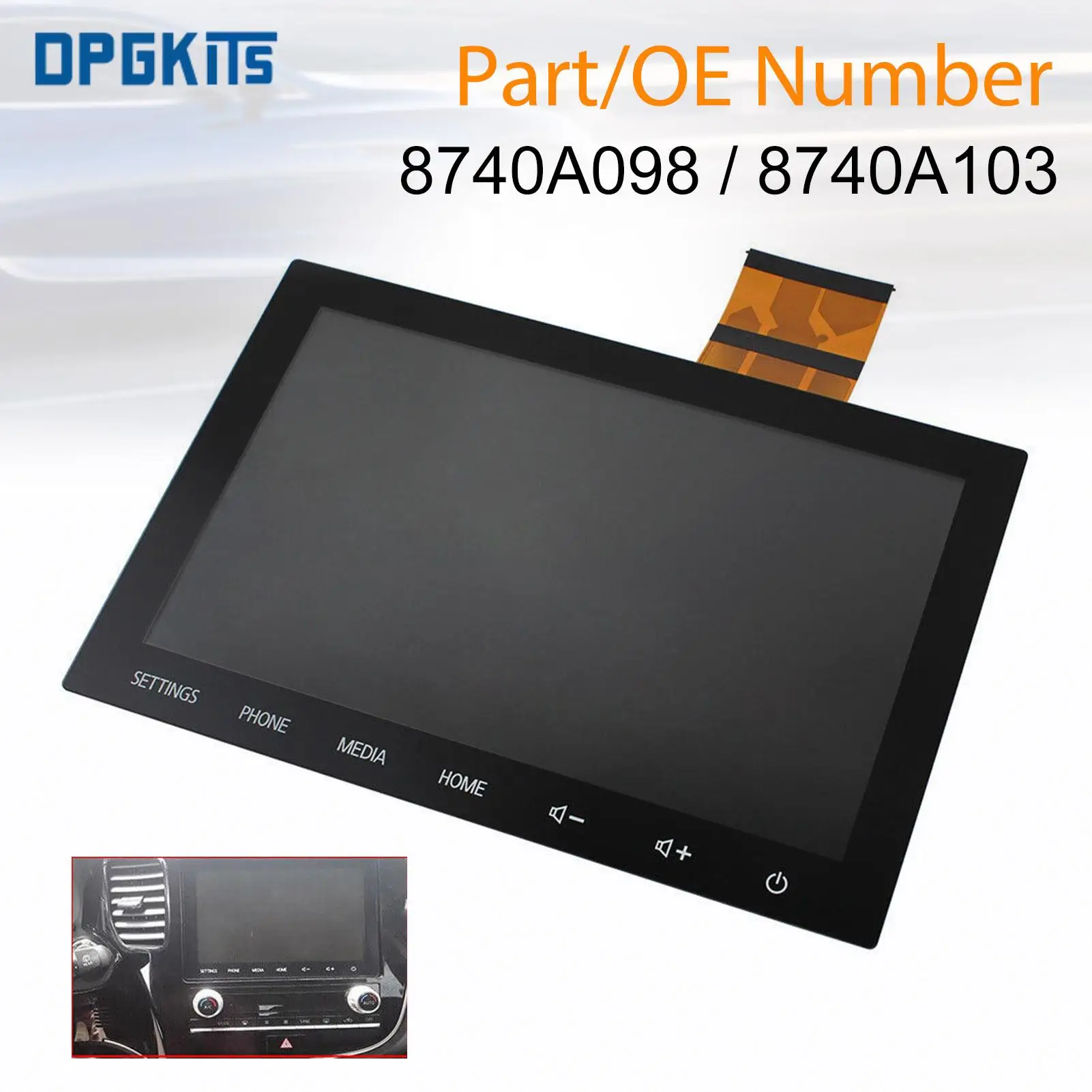 

8740A098 8740A103 8" Touch Digitizer LCD Screen Radio For 2019-2022 Mitsubishi Outlander High Quality Car Accessories Parts