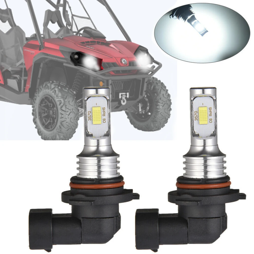 2 SZTUK Żarówka LED do reflektorów Can-Am Renegade 1000 500 800 800R Super Commander Max 1000 Maverick MAX Outlander HB3 Białe światło