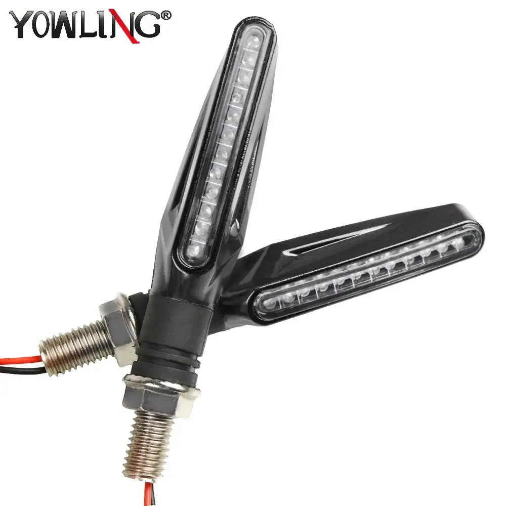 

Motorcycle Turn Signal Light Flexible 12 LED Indicators Blinkers Flashers for Yamaha V-MAX VMAX 1200 1700 VMAX1700 R125 YZF-R125