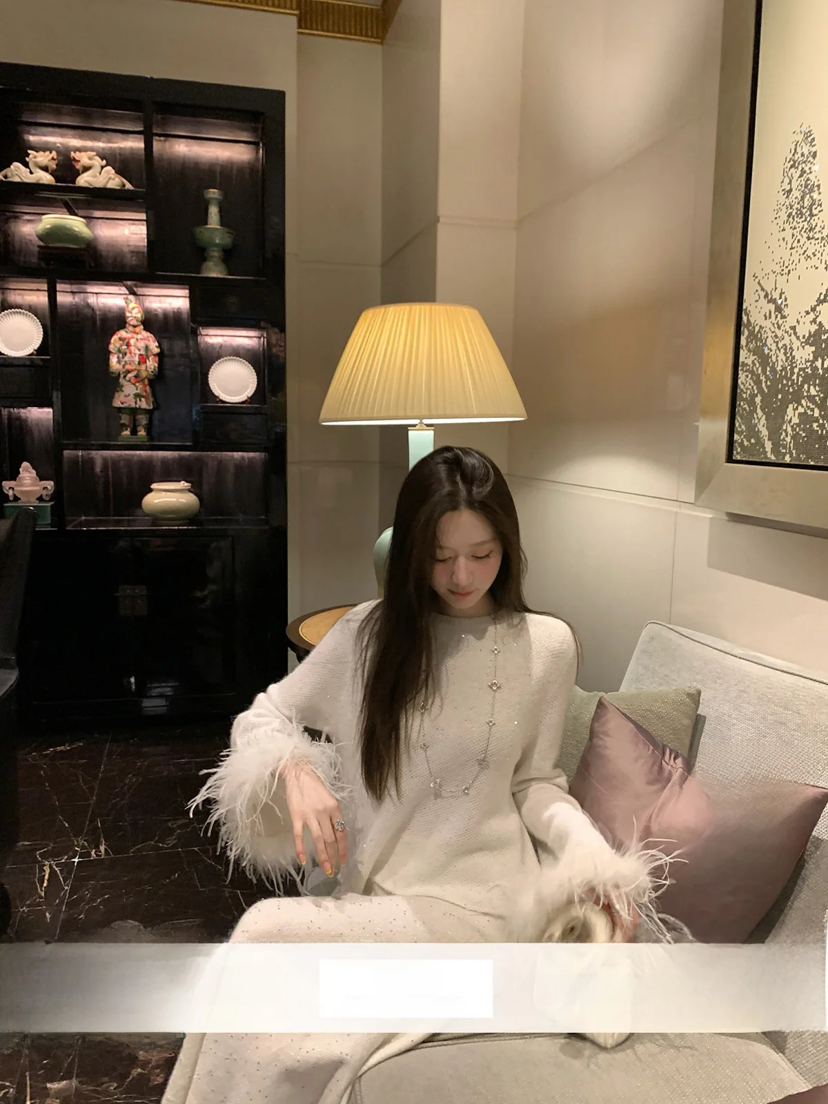 

YOLI White Knitted Woolen Sweater Women's Overhead Style Autumn Fashion Classy Lazy Vibes Comfortable Fit round Neck Long Sleeve